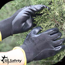 13G Черные бесшовные трикотажные защитные перчатки из нитрила / защитные перчатки